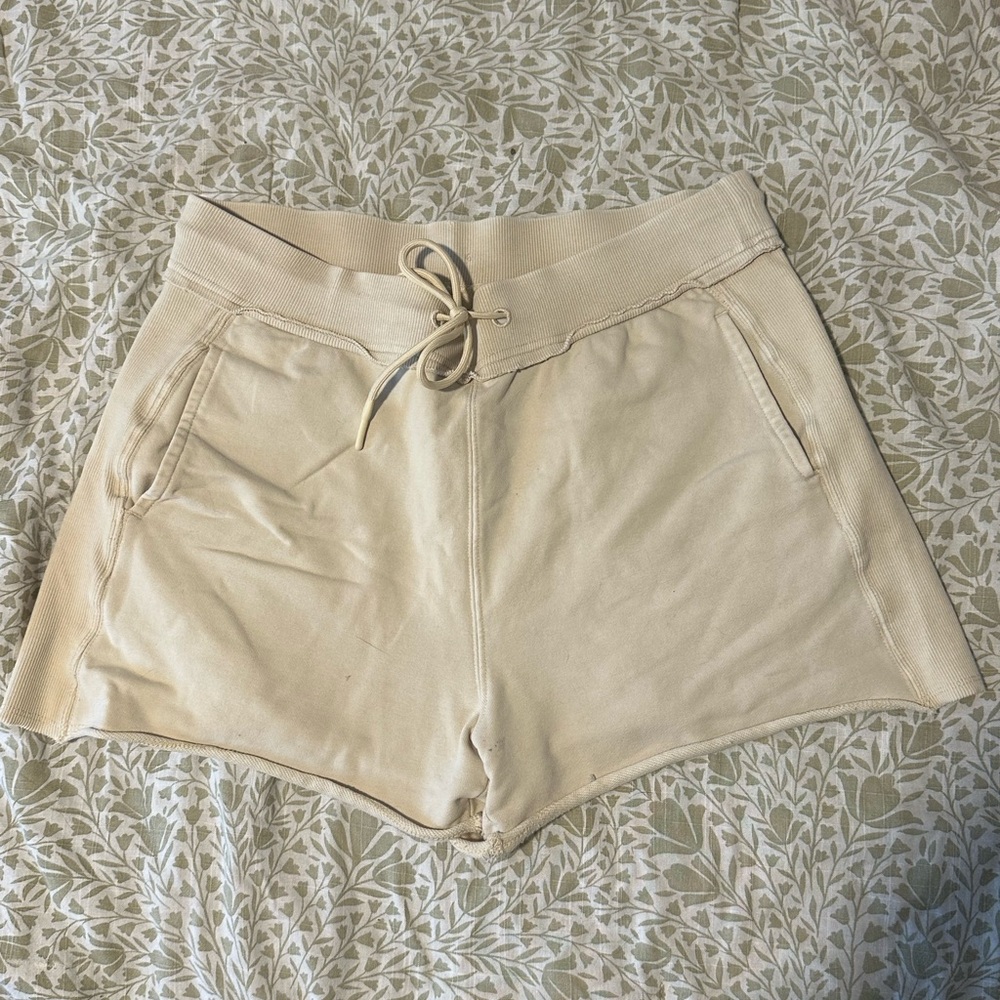 JoyLab Cream Drawstring Athletic Lounge Shorts